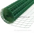 Groene PVC gecoate gelaste draadgaasrol